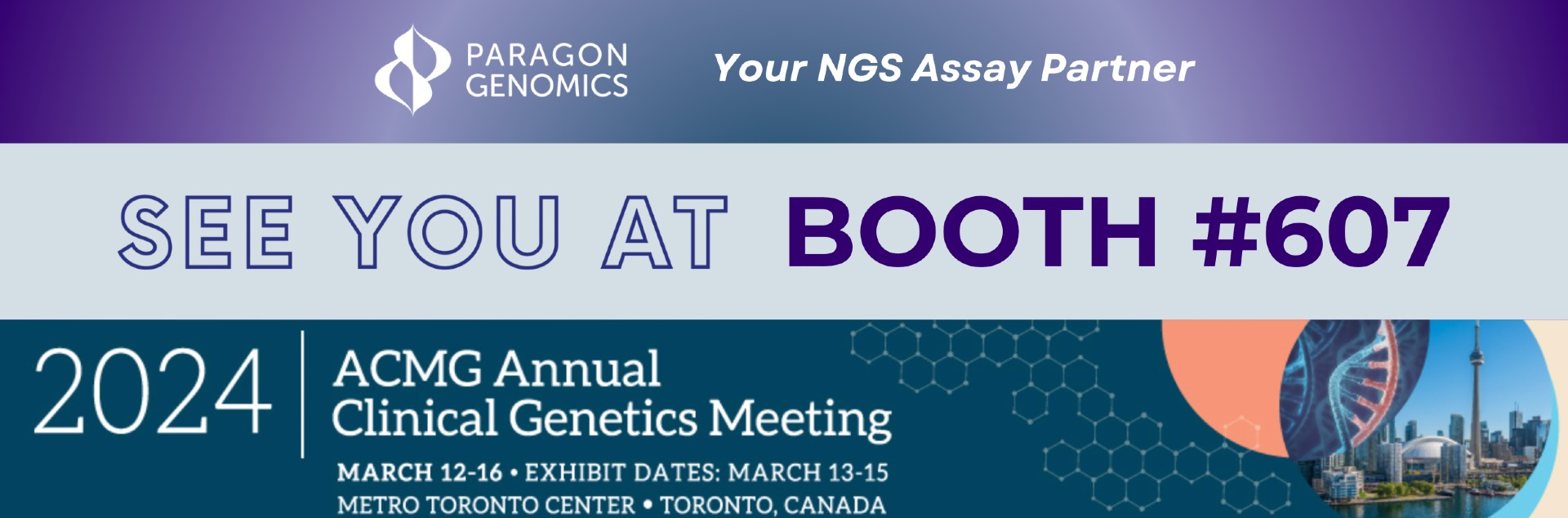 Event 2024 ACMG Annual Clinical Meeting Paragon Genomics